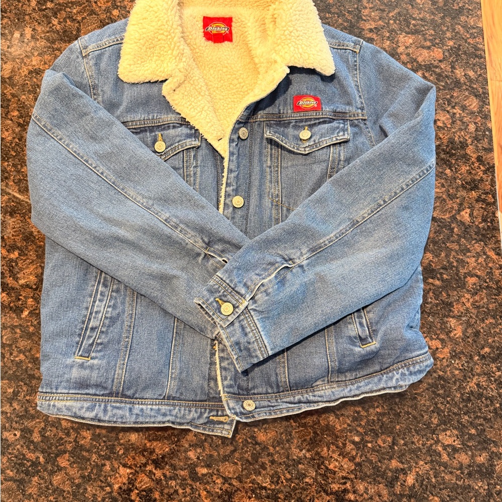 Women’s Blue Denim Jacket with Cream Lining